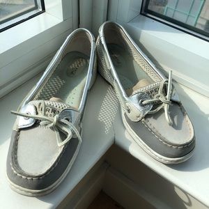 Speedy Top-Siders Angelfish Grey Open Mesh